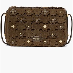 Kate Spade Brown Floral Shoulder Bag